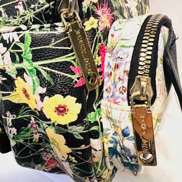 Betsey Johnson Mini Floral Puppy Dog Back Pack-Pink/Black/Gold Mix-Adjustable ST - Picture 9 of 16